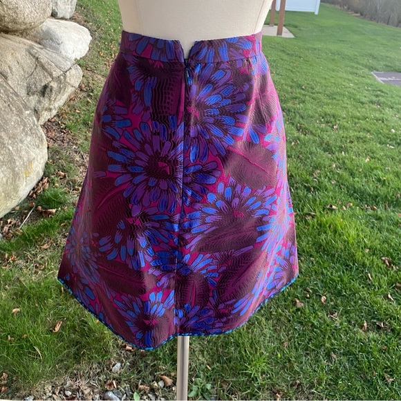 J. Crew Floral Jacquard Midnight Floral Mini Skirt - Picture 10 of 16